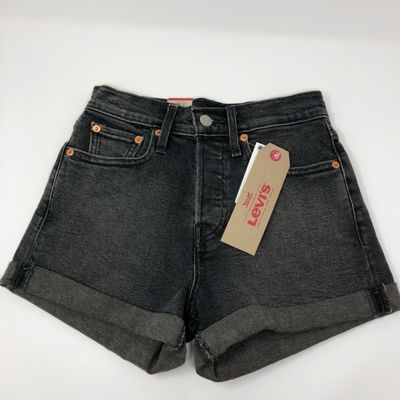 Levi’s | Wedgie Shorts Beat Remix High Waist Black - Picture 2 of 8
